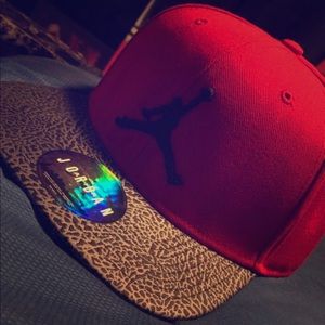 Red Air Jordan Hat